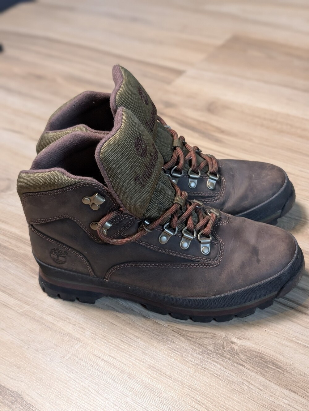 Timberland Women's Euro Hiker Waterproof Leather Boots Sz 9M